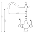 Смеситель Zorg Clean Water ZR 336 YF-22 BR с фильтром для воды: стиль и чистота для вашей кухни - миниатюра фото 2