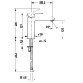 Смеситель для раковины Duravit B.3, 1 отверстие, излив 141 мм, хром (B31020002010) - миниатюра фото 2