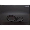 Кнопка смыва для унитаза Creavit Drop GP2002.01 черный матовый - миниатюра фото 1