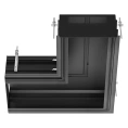 Угловой профиль GESSI BINARIO 740x740 мм, Black XL (без подготовки под модули) (61041#299) - миниатюра фото 1