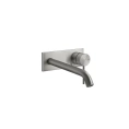 Встраиваемый смеситель GESSI 316 с изливом 200-170 мм, сталь матовая (54090#239) - миниатюра фото 1