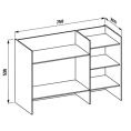 Стеллаж Laufen Kartell из пластика янтарного цвета, 750×260×530 мм (3.8933.1.081.000.1) - миниатюра фото 2