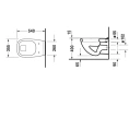 Унитаз подвесной Duravit D-Code с горизонтальным выпуском, белый (22100900002) - миниатюра фото 2