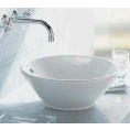 Раковина Duravit Bacino круглая 42 см белая с переливом без отверстия под смеситель (325420000) - миниатюра фото 2