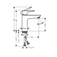 Смеситель для раковины Hansgrohe Talis E 110 в полированном золоте (71712990) - миниатюра фото 2
