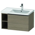 Подвесная тумбочка Duravit D-Neo 784x452x440 мм с ящиком и полками слева в цвете Дуб терра (DE425703535) - миниатюра фото 1