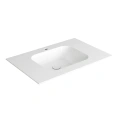 Раковина SIMAS WAVE 80x50 см белая для встраивания в столешницу - миниатюра фото 1