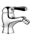 Смеситель для биде Nicolazzi Ceramica Nera с донным клапаном и черной керамической ручкой (3403CR76B) - миниатюра фото 1