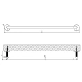 Полотенцедержатель Gessi Ingranaggio, 60 см, хром (63903#031) - миниатюра фото 2