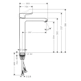 Смеситель для раковины Hansgrohe Metris 260 однорычажный, хром (31184000) - миниатюра фото 2