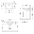 Подвесная раковина Duravit Starck III 700х545 мм белая с переливом (312700000) - миниатюра фото 4