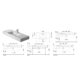 Раковина Duravit Vero 1250x490 мм для мебели с переливом, без отверстия под смеситель, белая (329120060) - миниатюра фото 2