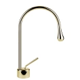 Смеситель для раковины Gessi Goccia Gold: однорычажный, на 1 отверстие, излив 174 мм (33601#080) - миниатюра фото 1