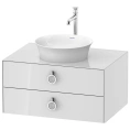 Подвесная тумбочка Duravit White Tulip с 2 ящиками, белая высокоглянцевая, 408x800x550 мм (WT499008585) - миниатюра фото 1