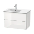 База под раковину Duravit XSquare подвесная белая глянцевая с двумя выдвижными ящиками 810x478x560 мм (XS417602222) - миниатюра фото 1