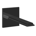 Настенный излив Gessi Eleganza с дистанционным управлением, цвет черный металлик (46100#706) - миниатюра фото 1