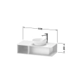 Подвесная тумба Duravit D-Neo Compact, Black Oak, 260x1000x480 мм (DE493901616) - миниатюра фото 2