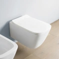 Подвесной унитаз Artceram A16 Mini: компактный, безободковый, с системой инсталляции, матовый белый (ASV005 05 00) - миниатюра фото 1