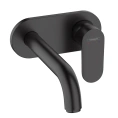 Смеситель для раковины Hansgrohe Vernis Blend встраиваемый матовый черный (71576670) - миниатюра фото 1