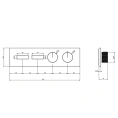 Термостат для душа Gessi Hi-Fi: подключение 2 источников, цвет Black Metal Brushed PVD (63012#707) - миниатюра фото 2