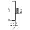 Термостат для душа AX Edge Highflow полированное золото (46740990) - миниатюра фото 2