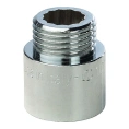 Удлинитель STOUT латунный 1/2 x 20 хромированный - миниатюра фото 1