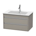 База под раковину Duravit Ketho для ME by Starck с 2 выдвижными ящиками, 480x800x475 мм, цвет Terra (KT642901414) - миниатюра фото 1