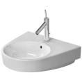 Подвесная раковина Duravit 600x500 мм с полупьедесталом, белая (2323600000) - миниатюра фото 1
