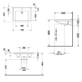 Подвесная раковина Duravit Starck III 700х545 мм белая с переливом (312700000) - миниатюра фото 2