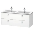 Подвесная тумба Duravit Brioso под раковину с 4 ящиками, белая матовая, 1290x479x553 мм (BR410601018) - миниатюра фото 1