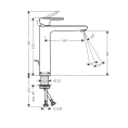 Смеситель для раковины Hansgrohe Vernis Blend 230 хром (71552000) - миниатюра фото 2