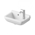 Раковина Duravit Starck 3 400x260 мм, белая, с переливом и правым креплением для смесителя (751400000) - миниатюра фото 3