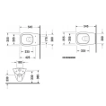 Подвесной унитаз Duravit D-Code с вертикальным смывом 4.5 л (25350900002) - миниатюра фото 2