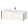 Тумба подвесная Duravit XViu 400x1210x480 мм белая глянцевая/champagne matt с ящиком для раковины 233612 (XV40280B122) - миниатюра фото 1
