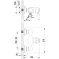 Смеситель для душа Lemark Villa LM4803B - миниатюра фото 2