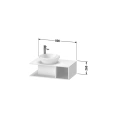 Подвесная тумбочка Duravit D-Neo Compact, 260x800x480 мм, белая глянцевая (DE491802222) - миниатюра фото 2