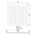 Верхний душ Fantini Mint 30x30 см, хром (86 02 8104) - миниатюра фото 2