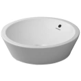 Накладная круглая раковина Duravit 530 мм без отверстия, с переливом, белая (447530000) - миниатюра фото 3