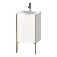 Подвесная тумба Duravit XViu 591x430x310 мм, белый глянцевый/champagne matt, для раковины 073345 (XV4068LB122) - миниатюра фото 1