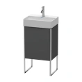 База под раковину Duravit XSquare с регулируемыми ножками и полкой, цвет графит матовый (XS4441R4949) - миниатюра фото 1