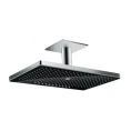 Потолочный душ HG Rainmaker Select 460 с держателем, 3 режимами струи (черный/хром) (24006600) - миниатюра фото 1