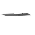 Верхний душ GESSI QUADRO 300x550 мм с тропическим ливнем и водопадом (Black Metal Brushed PVD) (33083#707) - миниатюра фото 1