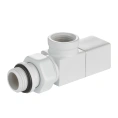 Набор дизайн-вентилей Royal Thermo CUBE 1/2 осевой белый, RTE 56.0003, НС-1422572 - миниатюра фото 2