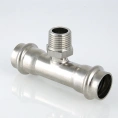 Пресс-тройник с наружной резьбой 18 х 3/4 х 18 мм из нержавеющей стали VTi.933.I.180518 VALTEC (ВАЛТЕК) - миниатюра фото 6