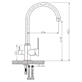 Смеситель для кухни Zorg Clean Water ZR 317 YF-33 BR в цвете браш - миниатюра фото 2