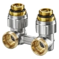 Узел нижнего подключения Oventrop Multiflex F ZB 1/2 AGx3/4 AG 1015884 угловой - миниатюра фото 1