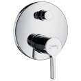 Смеситель для ванны Hansgrohe Metris S встраиваемый с вакуумным переключателем и защитой EN1717, хром (31466000) - миниатюра фото 1