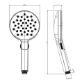 Ручной душ GESSI с 3 режимами и защитой от накипи, цвет White CN (47350#279) - миниатюра фото 2