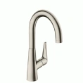 Кухонный смеситель Hansgrohe Talis S M51 однорычажный, цвет под сталь (72810800) - миниатюра фото 1