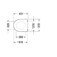 Сиденье для унитаза Duravit Darling New/Starck 2 с системой плавного закрытия SoftClose, белое (69890000) - миниатюра фото 2